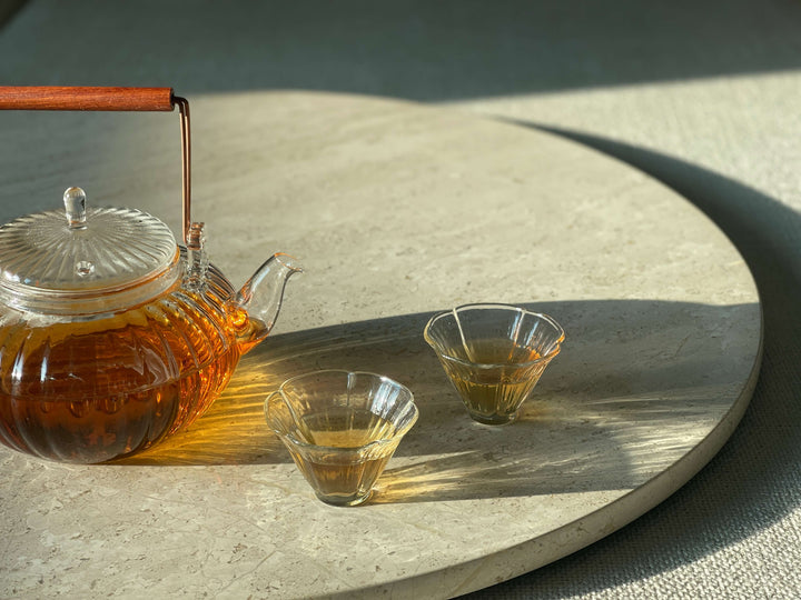 『南瓜款』手工吹製玻璃茶壺 - 可直火 耐高溫